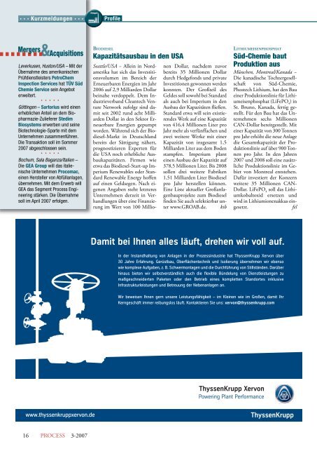 POWTECH/TechnoPharm Messeausgabe ab Seite 26