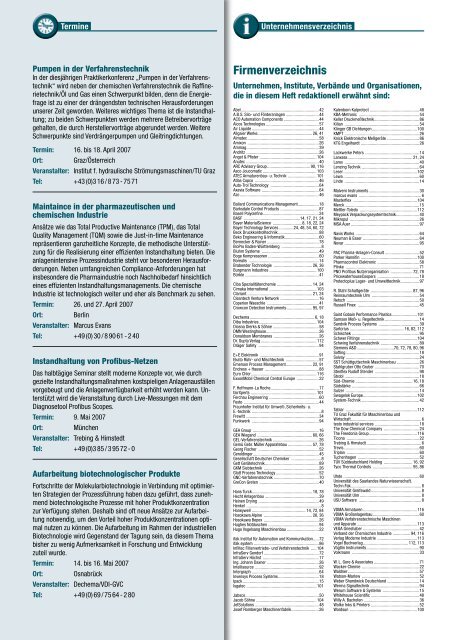 POWTECH/TechnoPharm Messeausgabe ab Seite 26