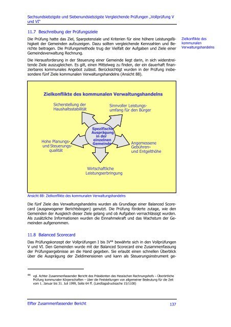 Elfter Zusammenfassender Bericht 2001 - Hessischer Rechnungshof