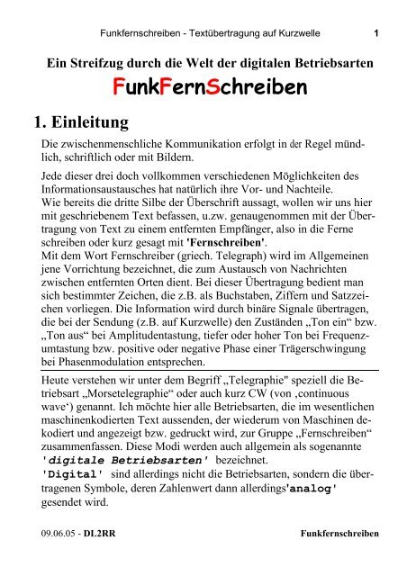 FunkFernSchreiben - Nonstop Systems