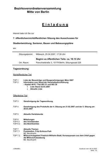 07. Sitzung - Frank Bertermann