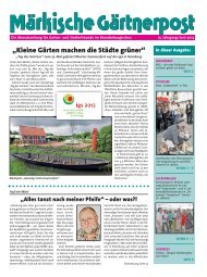 Artikel (PDF) lesen - Kreisverband Luckenwalde der Gartenfreunde eV