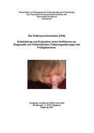 Die Fütteraversionsskala (FAS) - repOSitorium - Universität Osnabrück