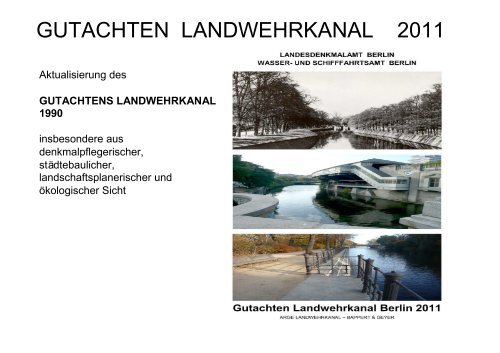 Präsentation - Landwehrkanal Berlin