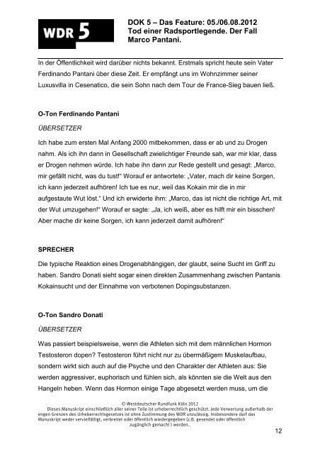 Manuskripte (pdf) - WDR 5