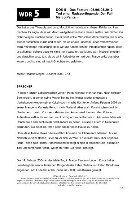 Manuskripte (pdf) - WDR 5