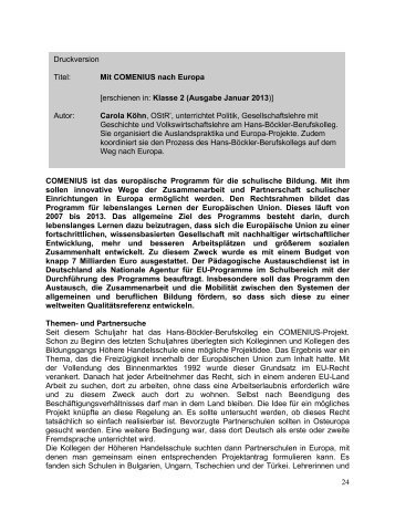 Artikel als PDF - Hans-Böckler-Berufskolleg