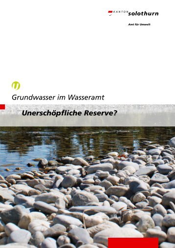 Grundwasser im Wasseramt - Kanton Solothurn