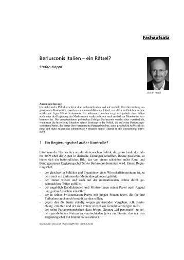 Berlusconis Italien – ein Rätsel? - Stefan Köppl