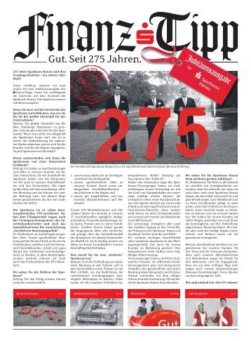 S-Finanz-Tipp Jubiläumsausgabe - Sparkasse Hanau