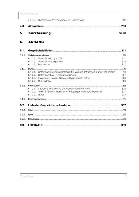 Governance-Regimes im Öffentlichen Verkehr - Claus Faber
