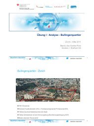 Übung I : Analyse - Bullingerquartier - Nachhaltige Quartiere