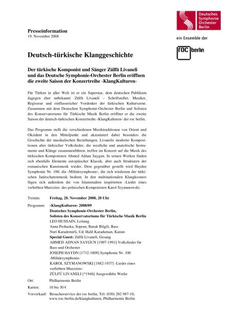 Deutsch-türkische Klanggeschichte - Deutsches Symphonie ...
