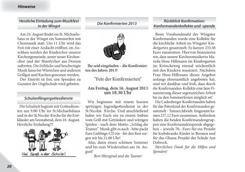 Gemeindebrief 3-2013 - Cadenberge