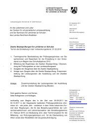 Zeugnisausgabe 2012-1 - Landesprüfungsamt für Zweite ...
