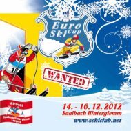 Flyer - Schiclub Saalbach Hinterglemm