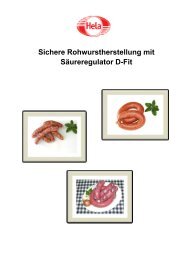 Sichere Rohwurstherstellung mit Säureregulator D-Fit