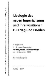 Ideologie des neuen Imperialismus und ihre Positionen zu ... - DSS