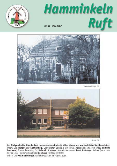 hamminkeln ruft ausgabe nr 41 mai 2003 hvv hamminkeln
