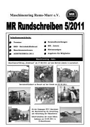 Rundschreiben 5/2011 - Maschinenring Rems-Murr eV