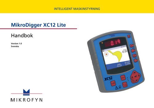 MikroDigger XC12 Lite Handbok