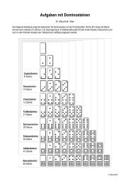 Aufgaben mit Dominosteinen - Mathe Online