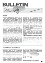 Seite 01, Editorial,Schulraum - Forum Samstagern