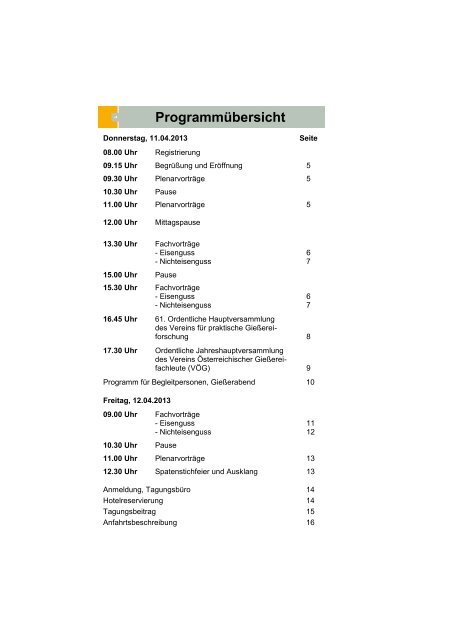 Tagungsprogramm 2013 - ÖGI