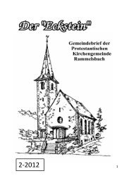 Passionsandachten 2012 - Gemeinde Rammelsbach