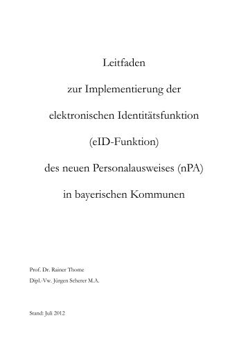 Leitfaden neuer Personalausweis - Innovationsstiftung Bayerische ...