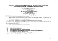 SP Verbund Sport Inhalte und Bewertung - Grundschule Neerstedt