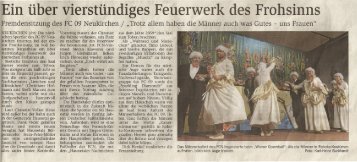 Hünfelder Zeitung 16. Februar 2009 - Karneval-Haunetal