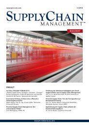 Railway Supply Chains - Institut für Produktionsmanagement