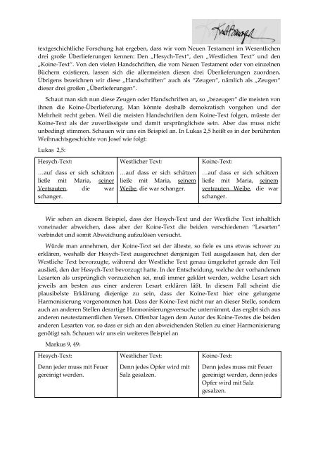 Die historisch-kritische Methode – kritisch betrachtet - Kurt Bangert.de