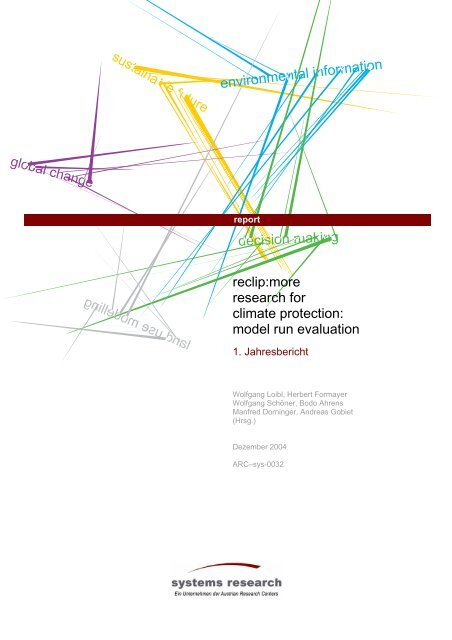 1. Jahresbericht (german version) - Foresight & Policy Development