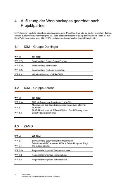 1. Jahresbericht (german version) - Foresight & Policy Development