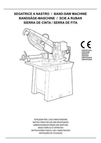 segatrice a nastro / band-saw machine bandsäge-maschine / scie a ...