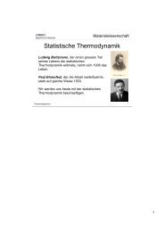 Statistische Thermodynamik