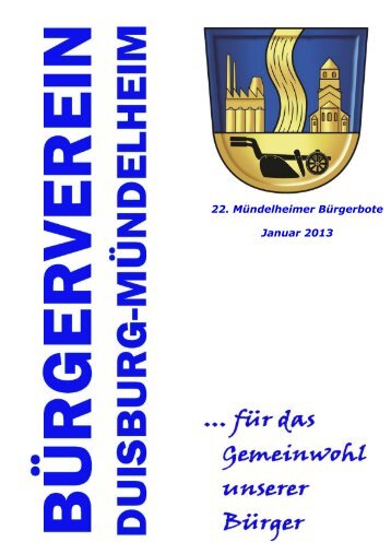 1 | Bürgerbote 22. Mündelheimer Bürgerbote ... - Muendelheim.de