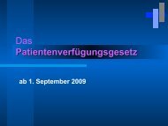 Patientenverfügungsgesetz - Arztforum Freiburg