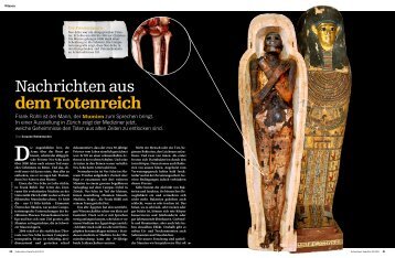 Nachrichten aus dem Totenreich - Zentrum für Evolutionäre Medizin