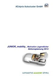 Junior_mobility - Motivation Jugendlicher ... - ACstyria.com