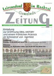 Gemeindezeitung September 2009 - Ausgabe 1