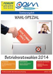 Betriebsratswahlen 2014