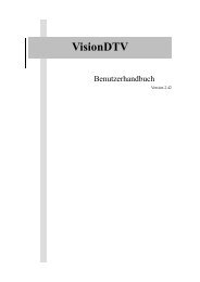 Kapitel 4 Das Programm VisionDTV - Thiecom