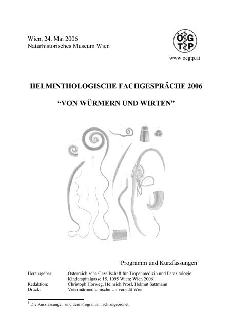 helminthologische fachgespräche 2006 - Österreichische ...