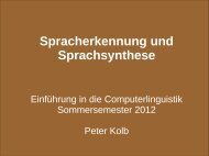 Automatische Spracherkennung und -synthese