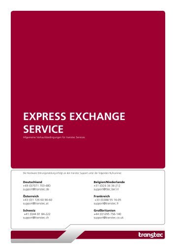 EXPRESS EXCHANGE SERVICE - Transtec