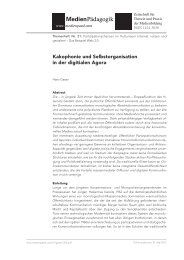 Kakophonie und Selbstorganisation in der digitialen Agora