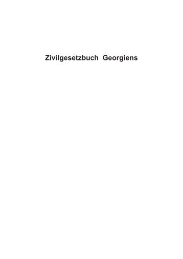 Zivilgesetzbuch Georgiens - GIZ